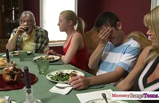 XXX Mom was stuck under the bed and the son took advantage of it