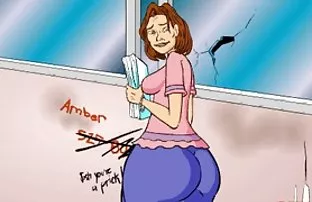 XXX The slut tries to resist, but know that she secretly wants