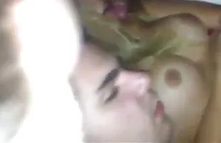 XXX Milk from girlfriend's lips drives her crazy