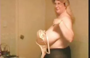 XXX Blonde riding on black masturbator