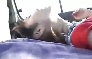 XXX Sex in a taxi with a young fellow traveler
